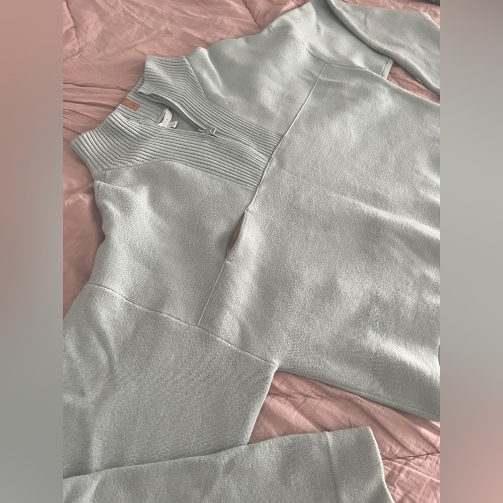 LUNYA Cozy Cotton Silk 1/4 Zip Sweater / Loungewear